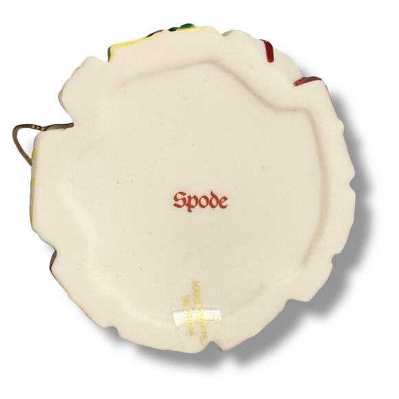 VTG Spode Porcelain Christmas Tree Hinged Trinket Box Ornament Collectible 3” - Picture 11 of 13